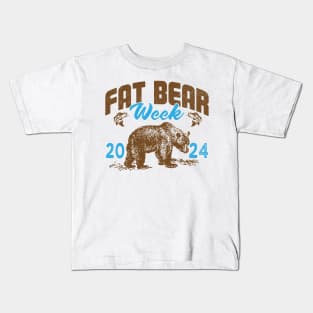 Fat Bear Week 2024 Funny Bear Kids T-Shirt